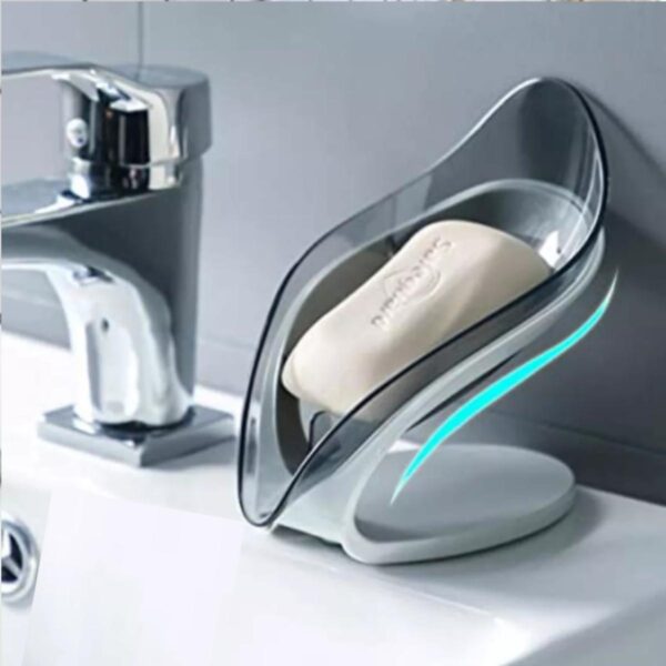leaf shape smart soap holder